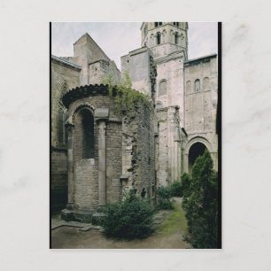 Postal Vista exterior del apsidiolo de la abadía