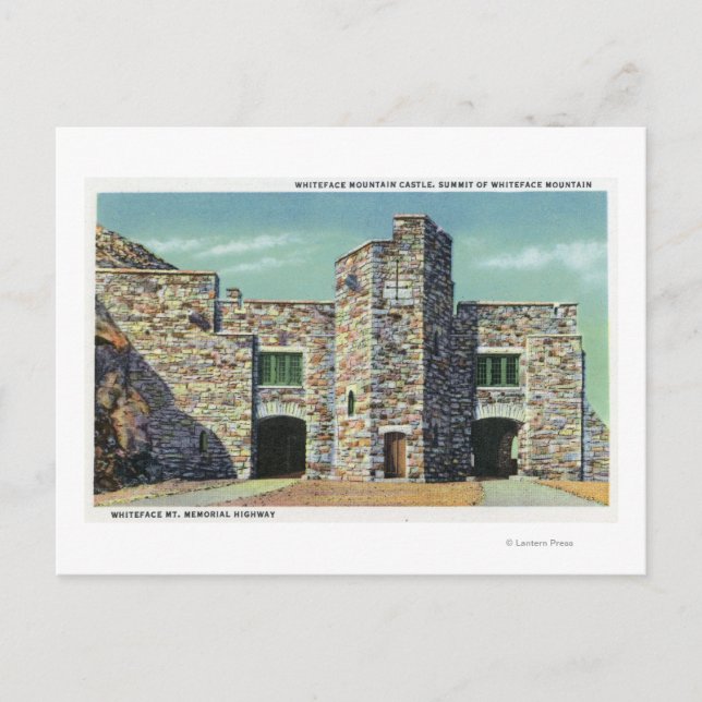 Postal Vista exterior del Castillo de Whiteface Mt (Anverso)