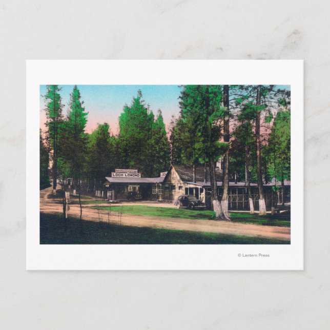Postal Vista exterior del complejo Loch Lomond (Anverso)