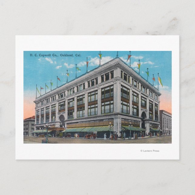 Postal Vista exterior del edificio de H. C. Capwell Co. (Anverso)