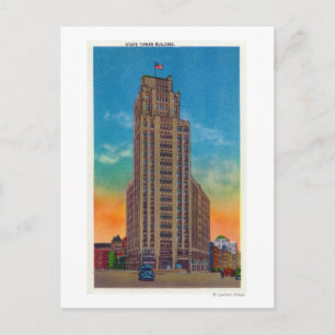 Postal Vista exterior del edificio de la Torre Estatal