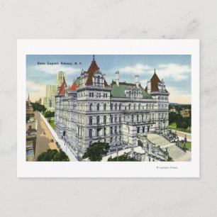 Postal Vista exterior del edificio del Capitolio estatal 