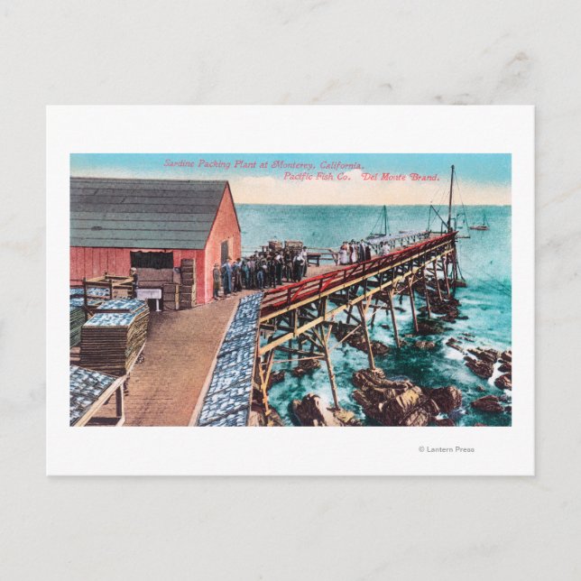 Postal Vista exterior del embalse de Del Monte Sardine (Anverso)