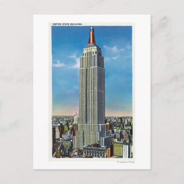 Postal Vista exterior del Empire State Bldg (Anverso)