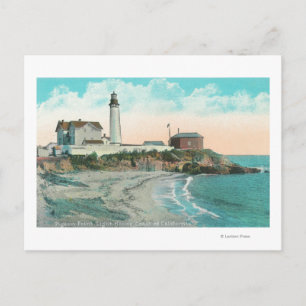 Postal Vista exterior del faro de Pigeon Point