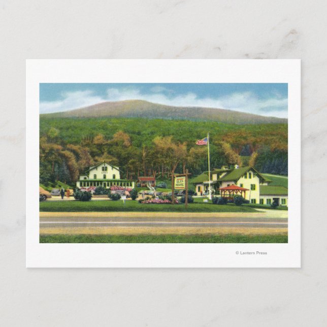 Postal Vista exterior del Glen House (Anverso)