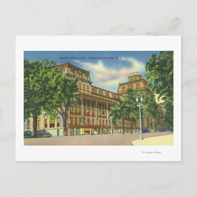 Postal Vista exterior del Grand Union Hotel (Anverso)