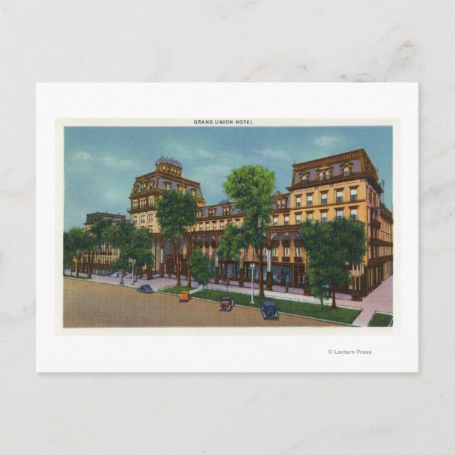 Postal Vista exterior del Grand Union Hotel # 2 (Anverso)