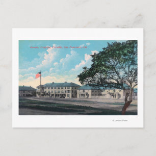 Postal Vista exterior del Hospital General, Presidio