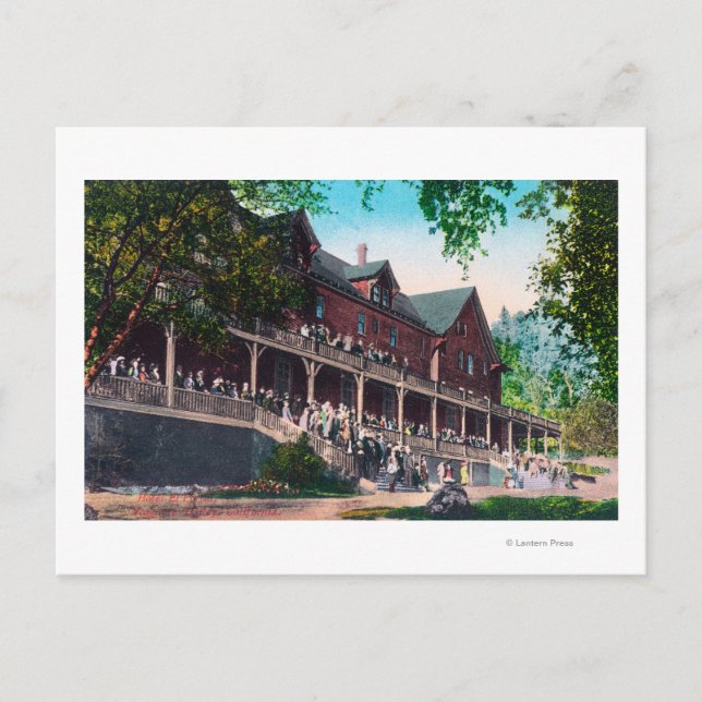 Postal Vista exterior del Hotel El Portal (Anverso)