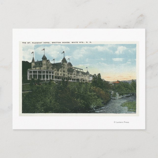 Postal Vista exterior del Hotel Mount Pleasant # 2 (Anverso)