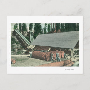 Postal Vista exterior del molino de Benton Redding, CA