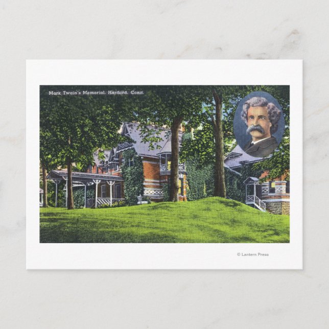Postal Vista exterior del monumento conmemorativo Mark Tw (Anverso)