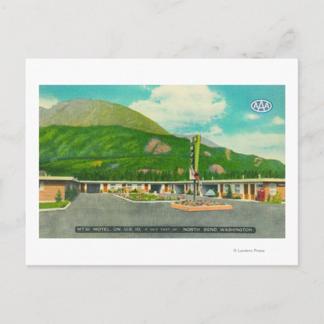Postal Vista exterior del Mt. Si Motel (Anverso)