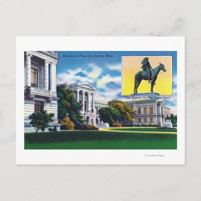 Postal Vista exterior del Museo de Bellas Artes (Anverso)