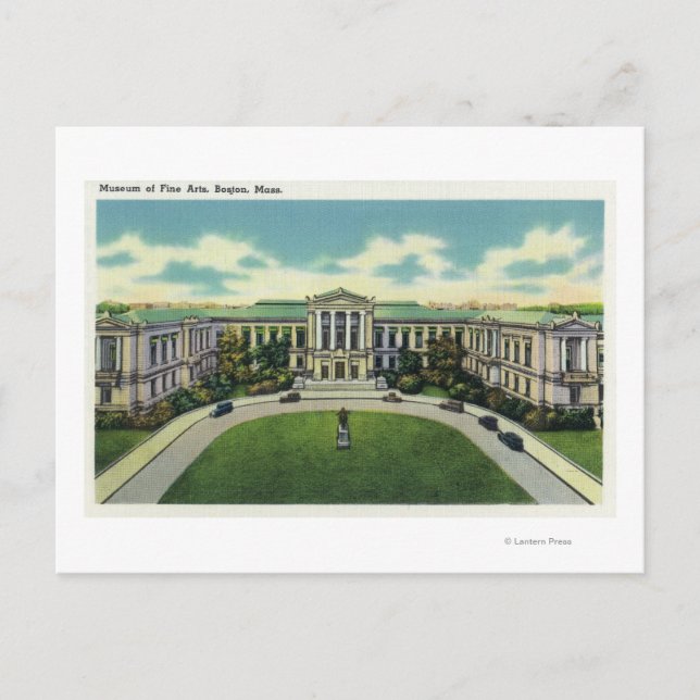 Postal Vista exterior del Museo de Bellas Artes # 2 (Anverso)