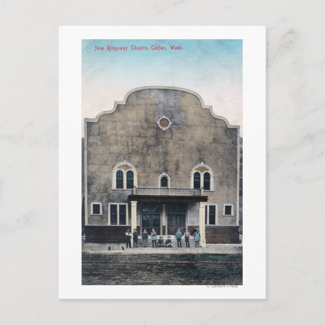 Postal Vista exterior del nuevo teatro Ridgeway (Anverso)