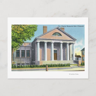 Postal Vista exterior del Pilgrim Memorial Hall