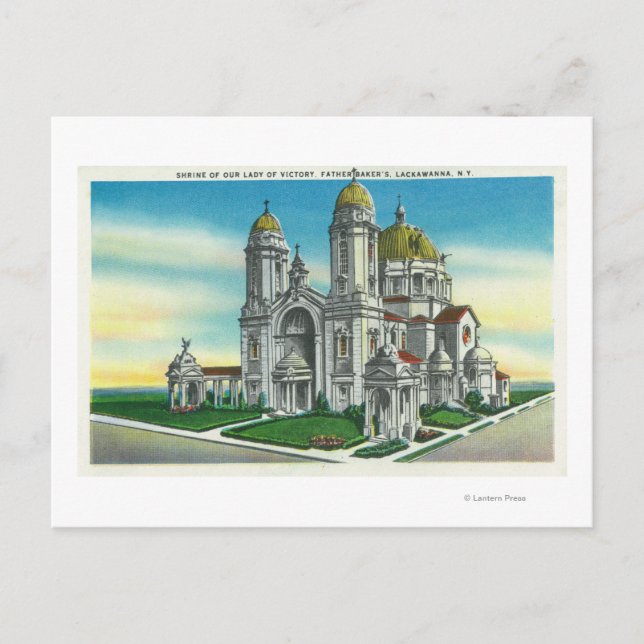 Postal Vista exterior del santuario de nuestra Señora de (Anverso)