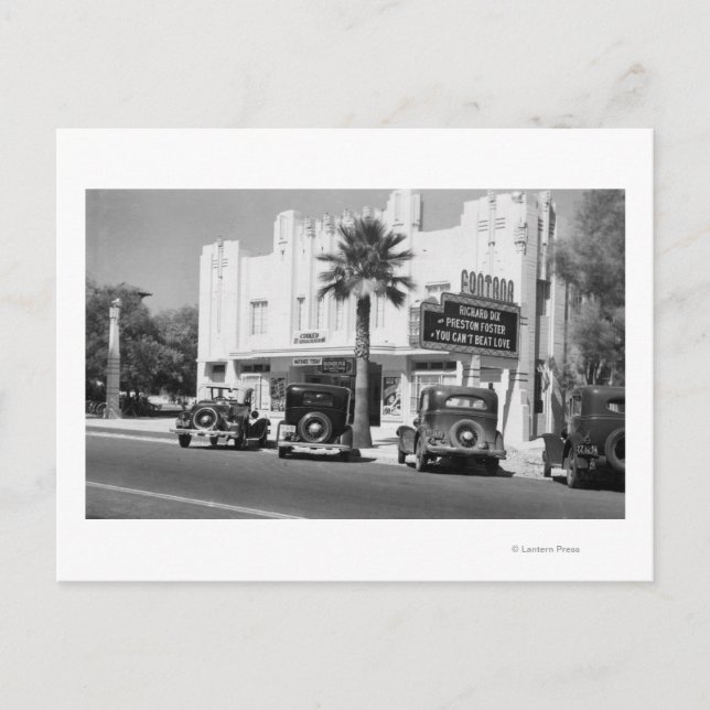 Postal Vista exterior del teatro Fontana (Anverso)