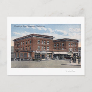 Postal Vista exterior del Wenatchee Hotel