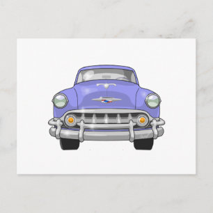 Postal Vista frontal de Chevrolet Bel de 1953