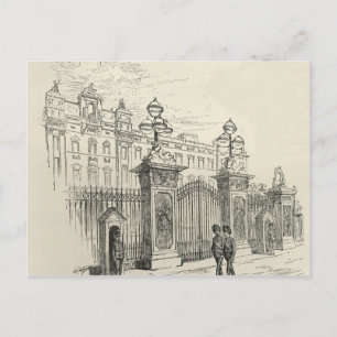 Postal Vista frontal del Palacio de Buckingham