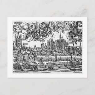 Postal Vista general de Colonia, 1531 (grabado) (de w/w p