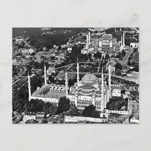 Postal Vista general de la mezquita azul de Estambul Turq