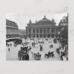 Postal Vista general de la Ópera de París