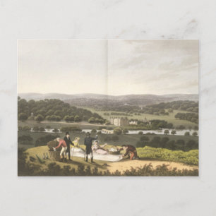 Postal Vista general de Longleat desde la colina Prospect