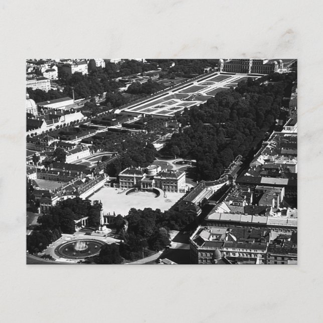 Postal Vista general del parque de Viena Belvedere de la  (Anverso)