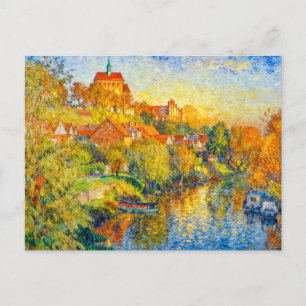 Postal Vista impresionista de otoño de la catedral de Hav