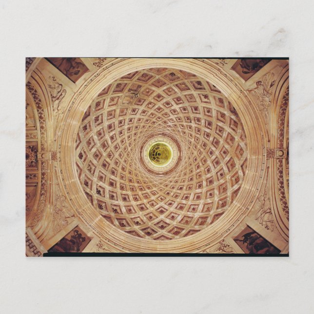 Postal Vista interior de la cúpula de la capilla (Anverso)
