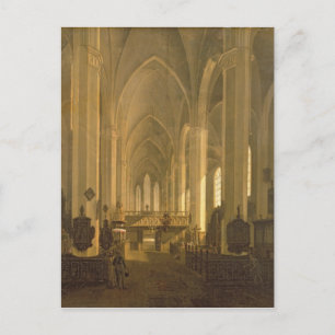 Postal Vista interior de la iglesia de San Juan en Hambur