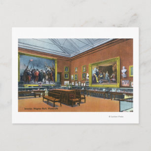 Postal Vista interior de la sala de peregrinos