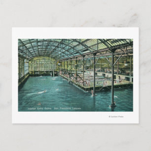 Postal Vista interior de los baños subterráneos
