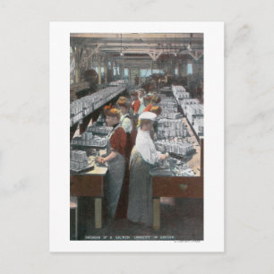 Postal Vista interior de los trabajadores de la Cannería 