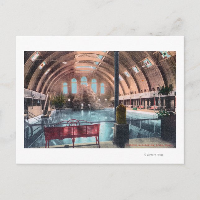 Postal Vista interior del NatatoriumBoise, ID (Anverso)