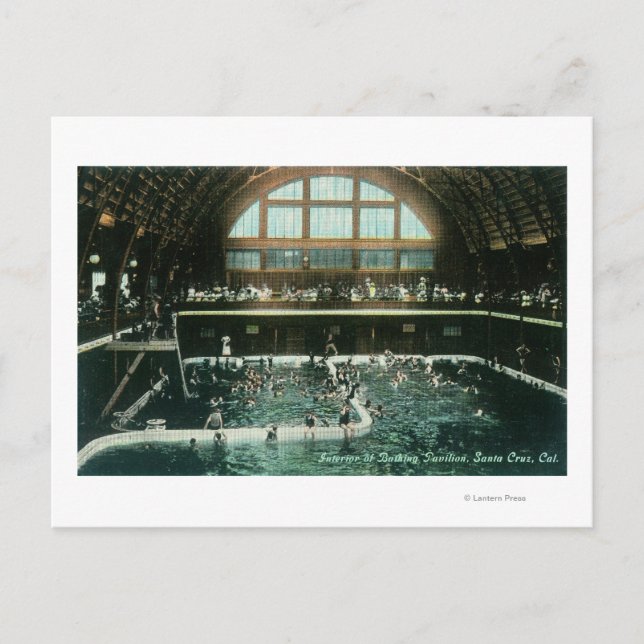 Postal Vista interior del pabellón de baño (Anverso)