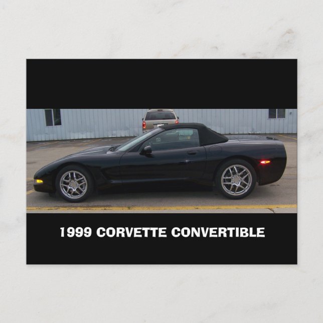 POSTAL VISTA LATERAL CONVERTIBLE 1999 DEL CORVETTE (Anverso)