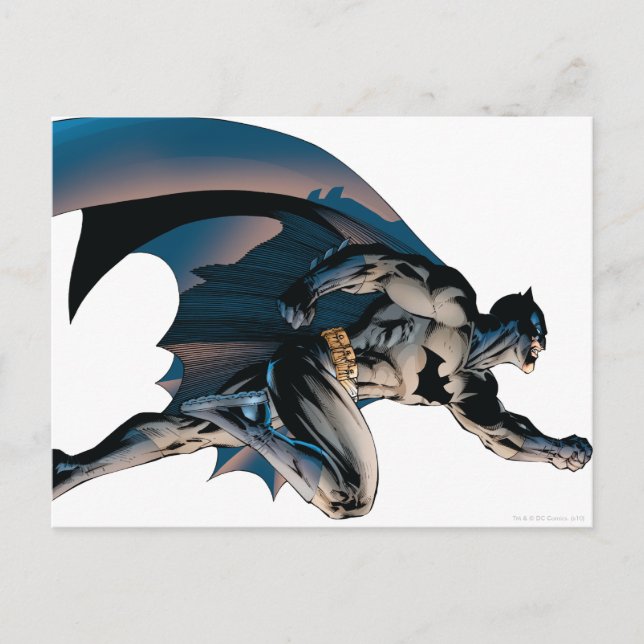 Postal Vista lateral de salto de Batman 