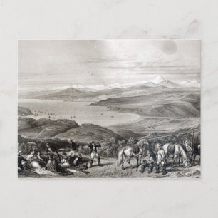 Postal Vista lejana del volcán Aconcagua