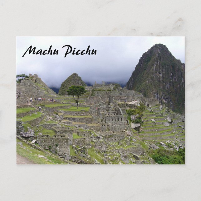 Postal vista machu picchu (Anverso)