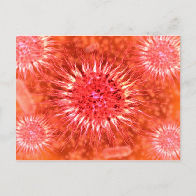 Postal Vista Microscópica De Dendrimers 2 (Anverso)