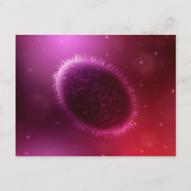 Postal Vista Microscópica De La Muestra 1 (Anverso)