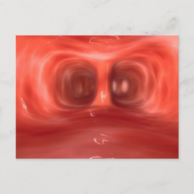 Postal Vista Microscópica Dentro De Los Pulmones Humanos (Anverso)