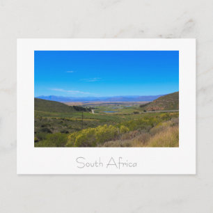 Postal Vista natural de viñedos Sudáfrica Postcard
