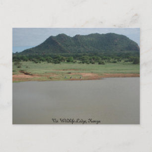 Postal Vista natural de Voi wildlife Lodge, Kenia