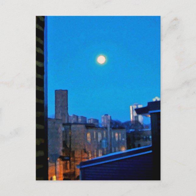 Postal Vista nocturna (Anverso)